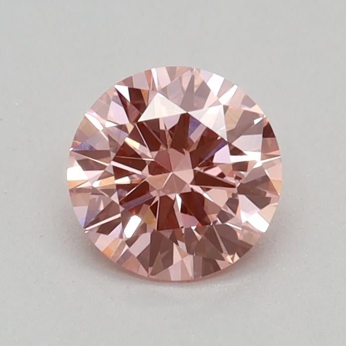 0.35 Ct. Fancy Vivid Pink Round Lab Grown Diamond