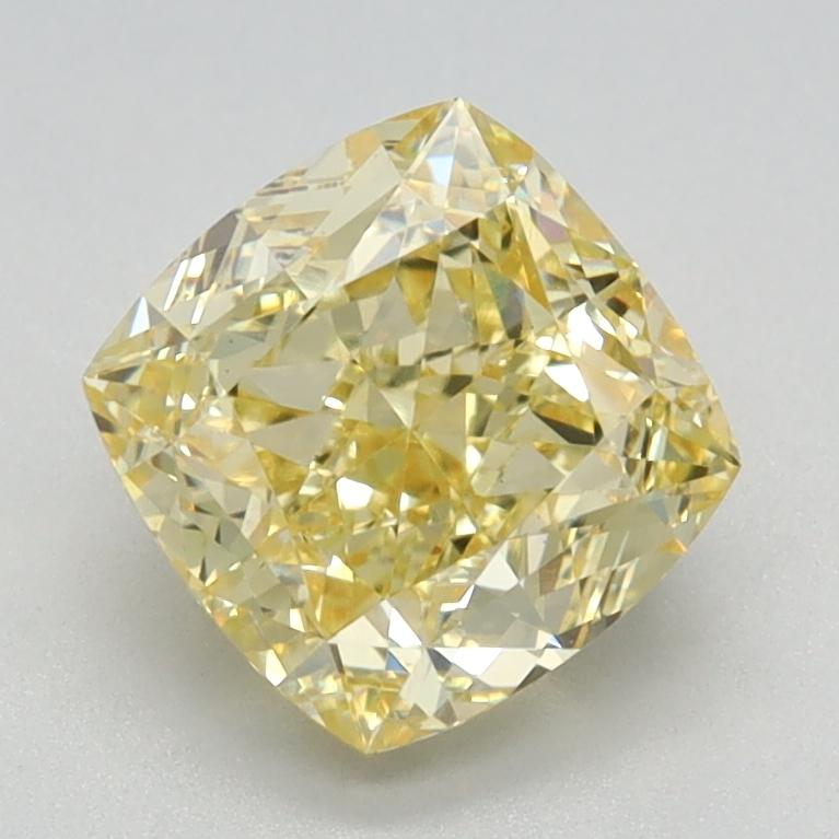1.64 Ct. Fancy Intense Yellow Cushion Lab Grown Diamond