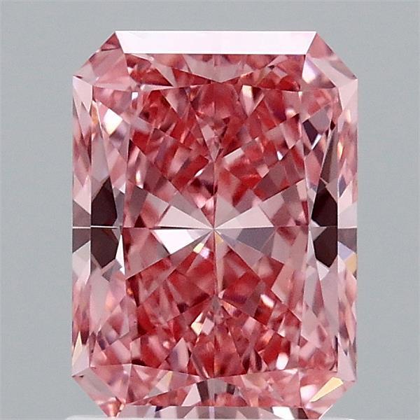1.52 Ct. Fancy Vivid Pink Radiant Lab Grown Diamond