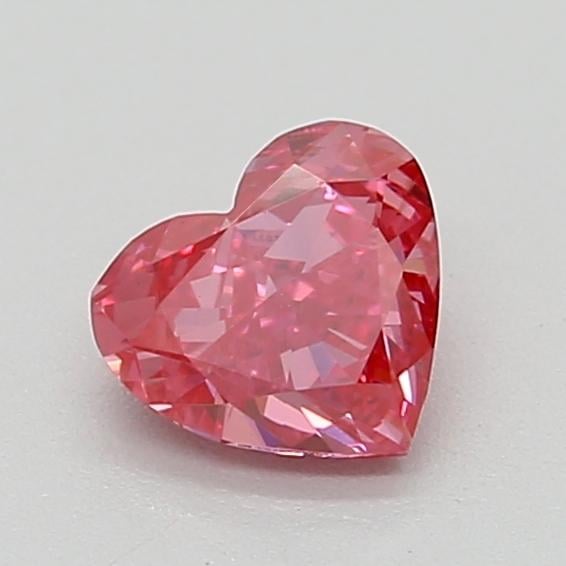 0.29 Ct. Fancy Vivid  Pink Heart Lab Grown Diamond