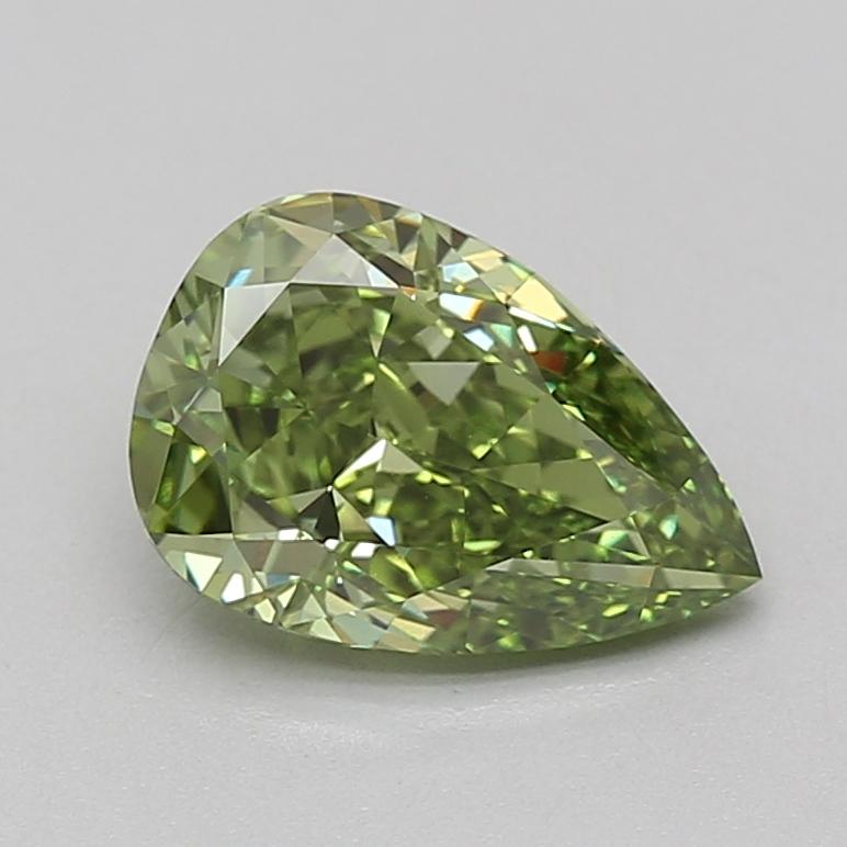 2.07 Ct. Fancy Vivid Green Pear Lab Grown Diamond