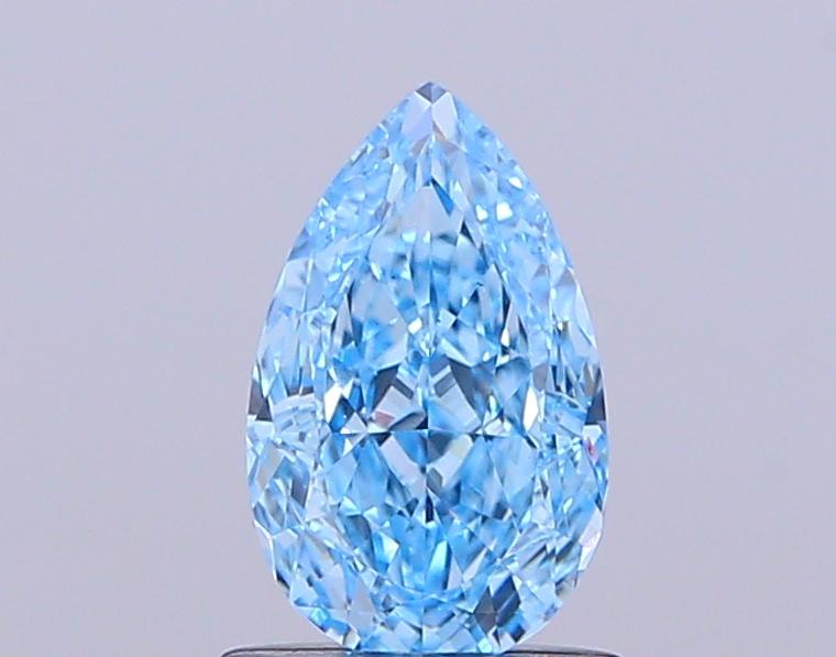 1.04 Ct. Fancy Vivid Blue Pear Lab Grown Diamond