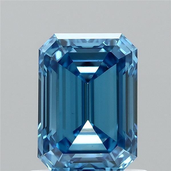 1.08 Ct. Fancy Vivid Blue Emerald Lab Grown Diamond