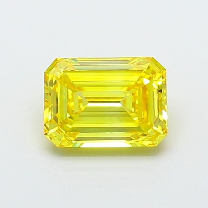 1.91 Ct. Fancy Vivid Yellow Emerald Lab Grown Diamond