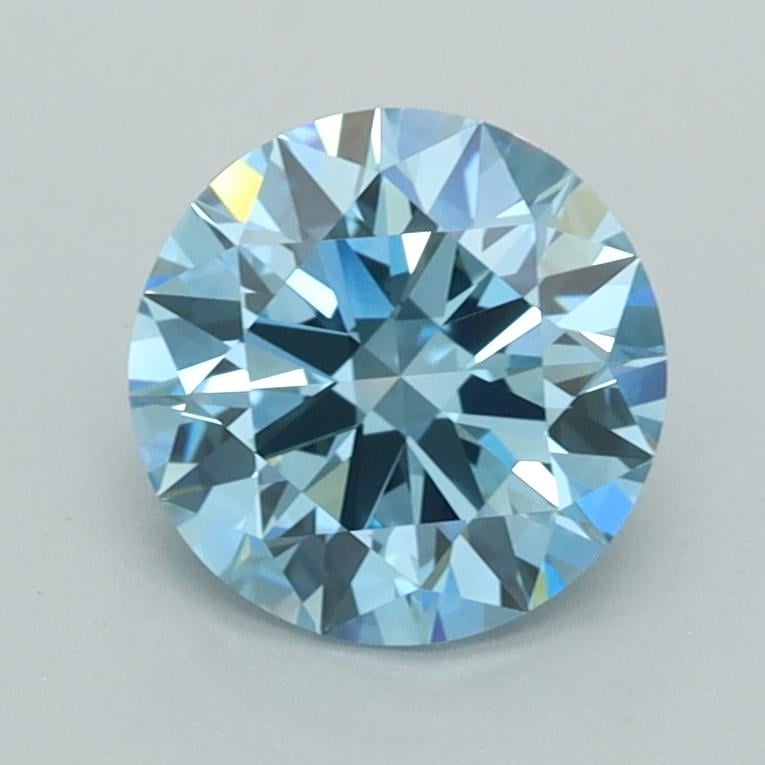 1.51 Ct. Fancy Vivid  Blue Round Lab Grown Diamond