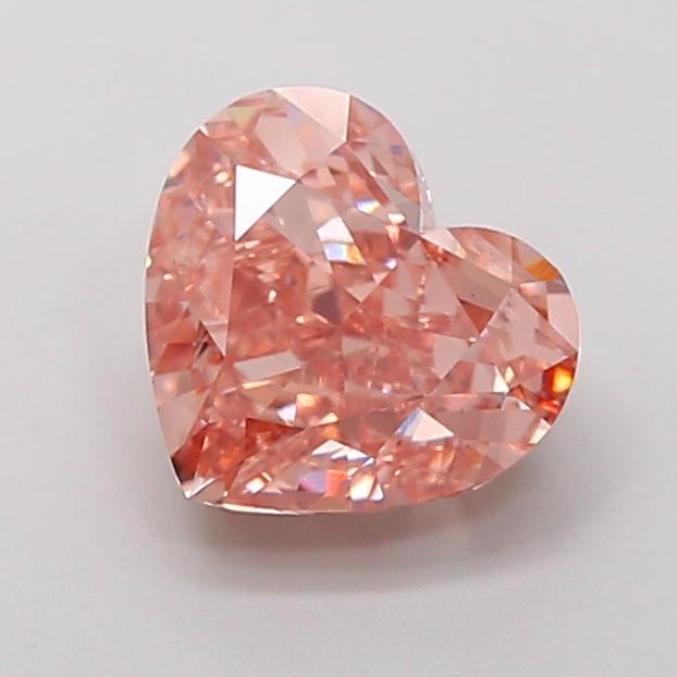 2.66 Ct. Fancy Intense Brown Pink Heart Lab Grown Diamond