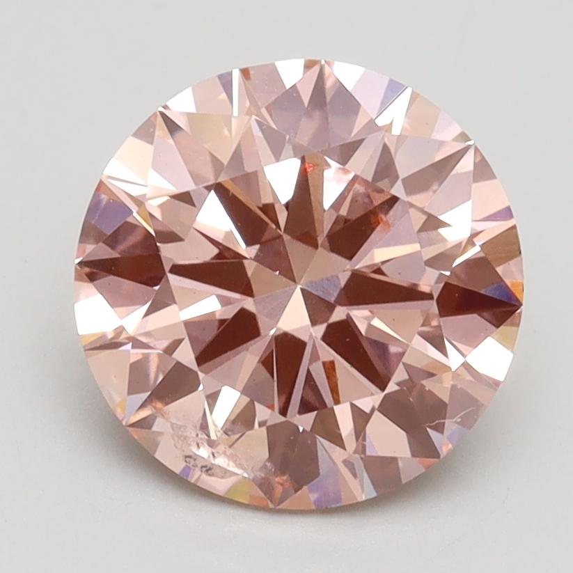 2.31 Ct. Fancy Intense Pink Round Lab Grown Diamond