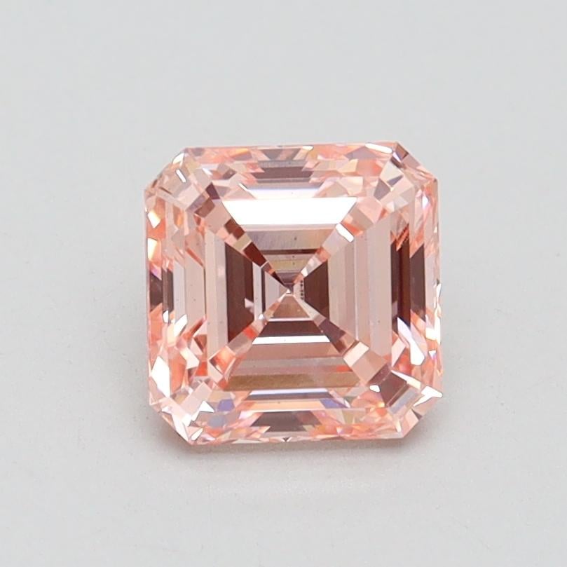 1.03 Ct. Fancy Intense Pink Asscher Lab Grown Diamond
