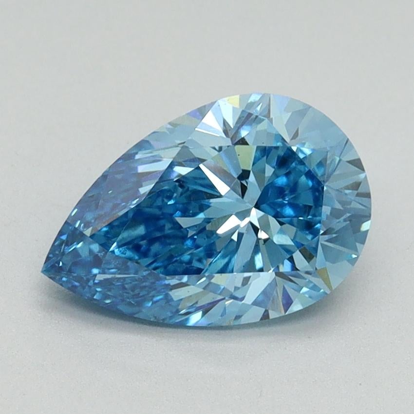 1.50 Ct. Fancy Vivid Blue Pear Lab Grown Diamond