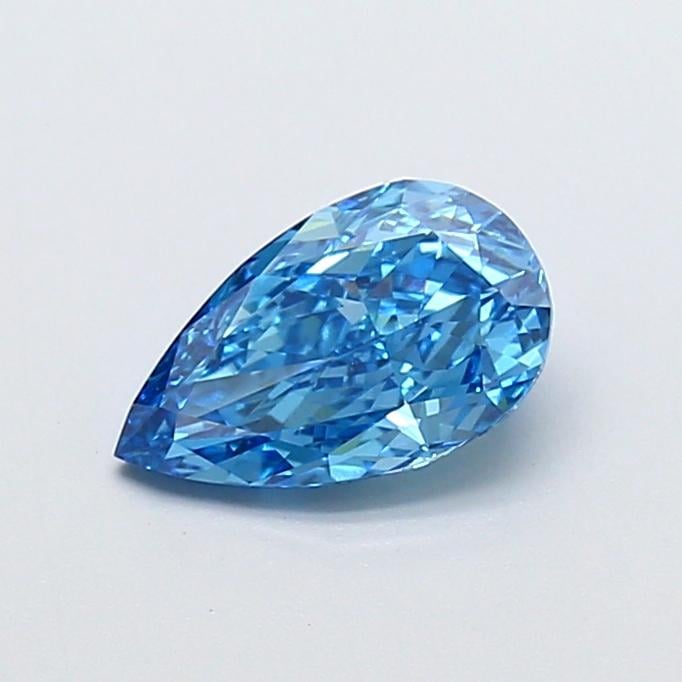1.02 Ct. Fancy Vivid  Blue Pear Lab Grown Diamond