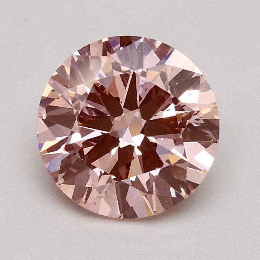 1.30 Ct. Fancy Pink Round Lab Grown Diamond