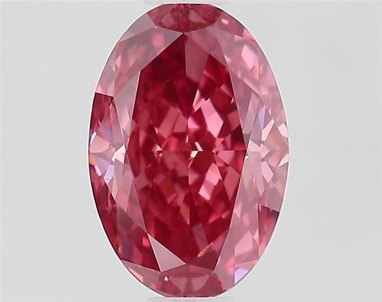 1.10 Ct. Fancy Vivid  Pink Oval Lab Grown Diamond