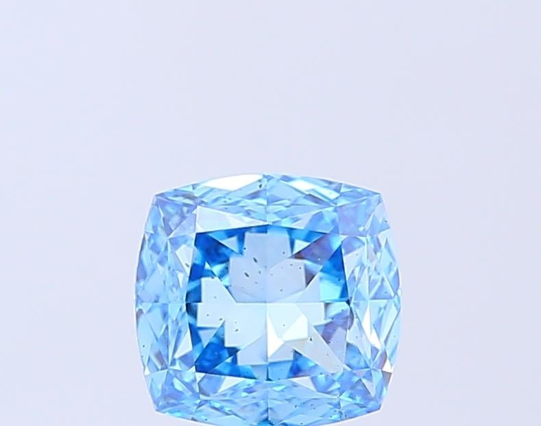 1.90 Ct. Fancy Vivid  Blue Cushion Lab Grown Diamond