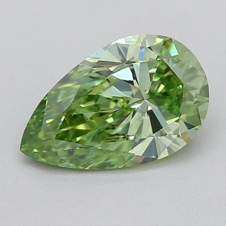0.63 Ct. Fancy Green Pear Lab Grown Diamond