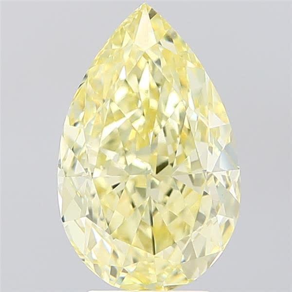 4.00 Ct. Fancy Yellow Pear Lab Grown Diamond