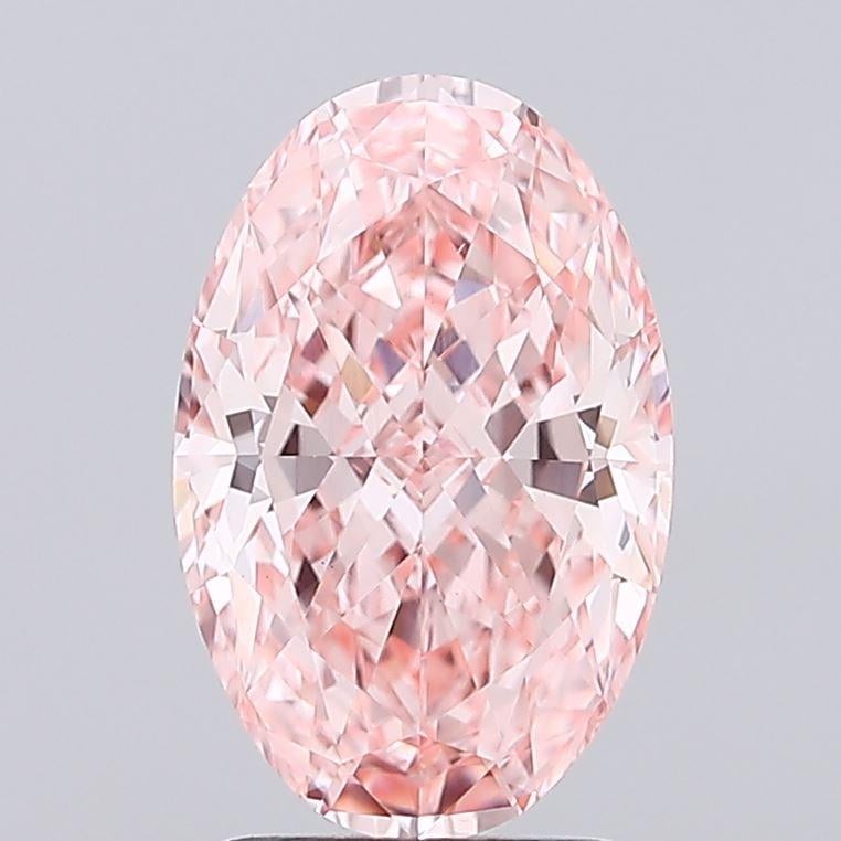 2.50 Ct. Fancy Vivid Pink Oval Lab Grown Diamond