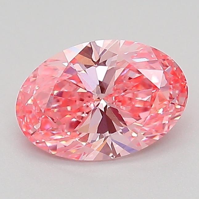 1.00 Ct. Fancy Vivid Pink Oval Lab Grown Diamond