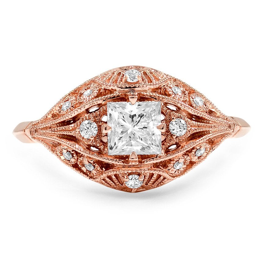 Custom Glamorous Art Deco Diamond Ring