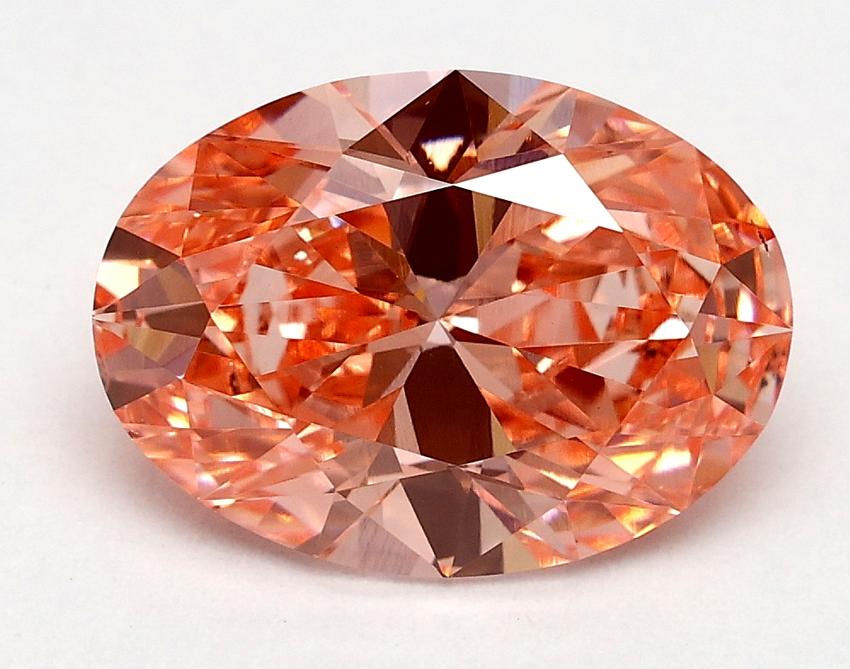 2.01 Ct. Fancy Vivid Pink Oval Lab Grown Diamond