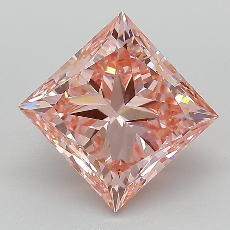 2.17 Ct. Fancy Vivid Pink Princess Lab Grown Diamond