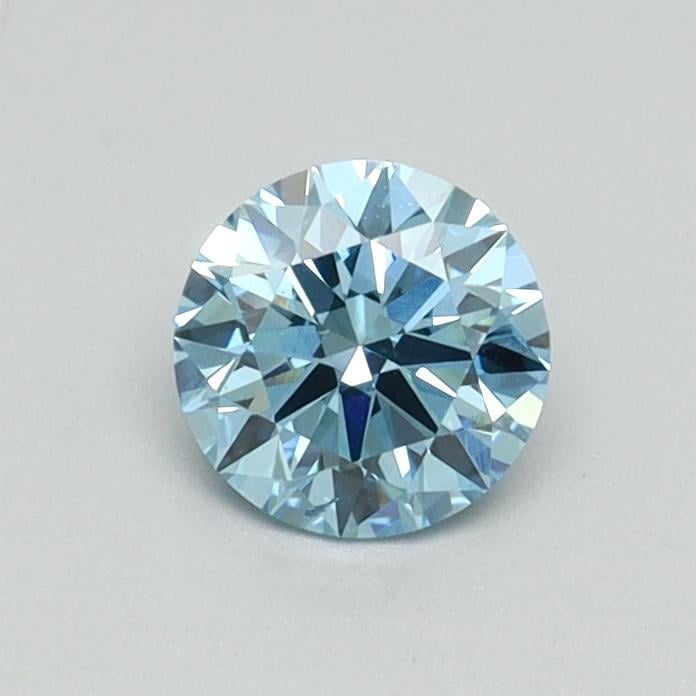 0.50 Ct. Fancy Vivid Blue Round Lab Grown Diamond