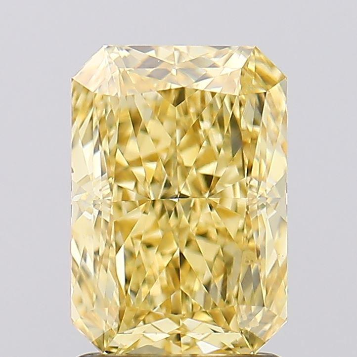 1.75 Ct. Fancy Vivid Yellow Radiant Lab Grown Diamond