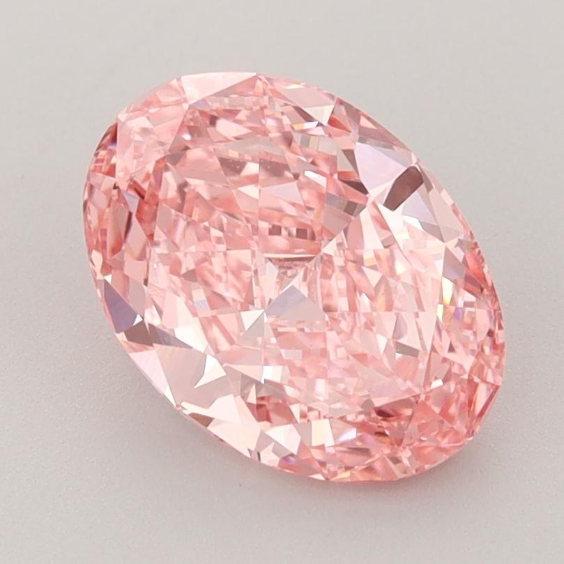 2.02 Ct. Fancy Vivid  Pink Oval Lab Grown Diamond