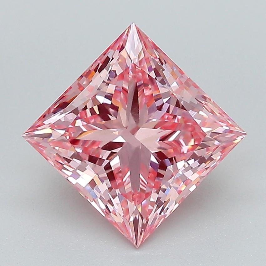 2.79 Ct. Fancy Vivid Pink Princess Lab Grown Diamond
