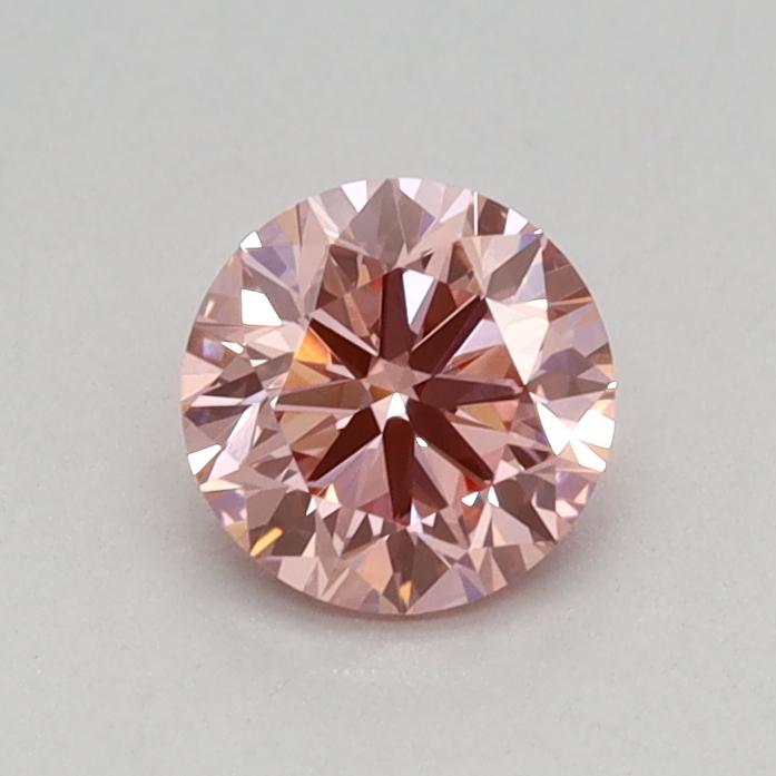 0.40 Ct. Fancy Vivid Pink Round Lab Grown Diamond