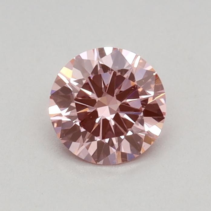 0.35 Ct. Fancy Vivid Pink Round Lab Grown Diamond