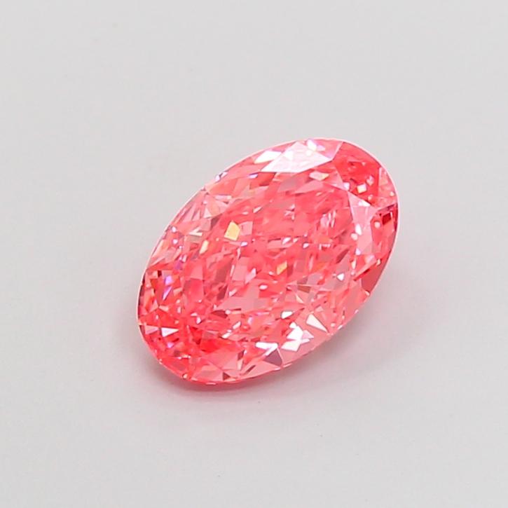 2.04 Ct. Fancy Vivid Pink Oval Lab Grown Diamond