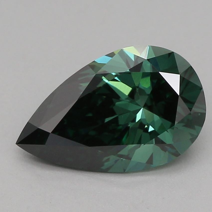 1.03 Ct. Fancy Deep Green Pear Lab Grown Diamond
