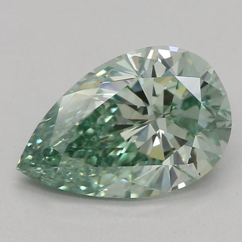1.06 Ct. Fancy Vivid Green Pear Lab Grown Diamond