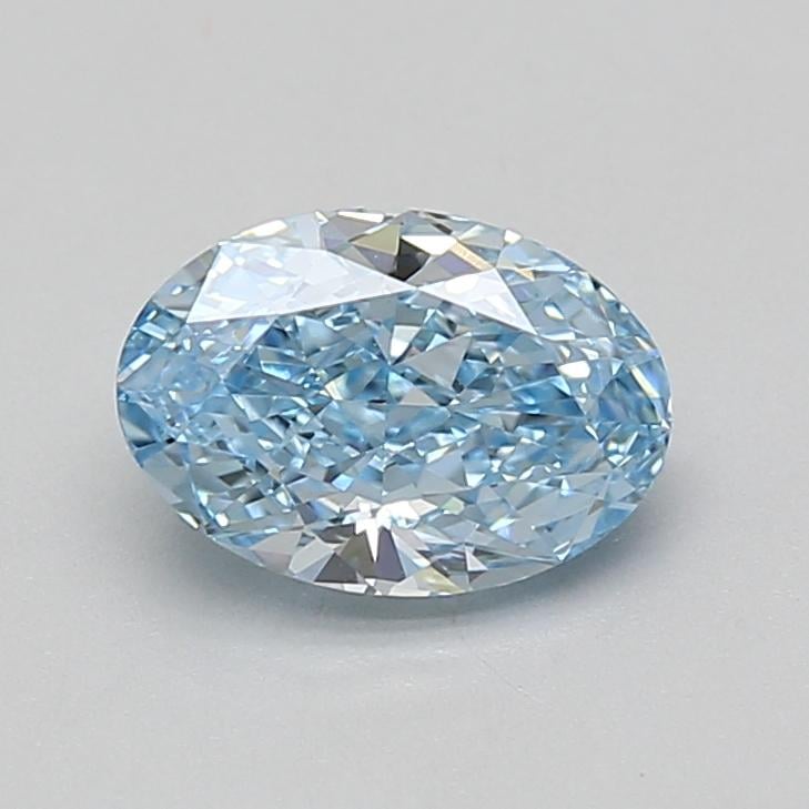 1.55 Ct. Fancy Vivid Blue Oval Lab Grown Diamond