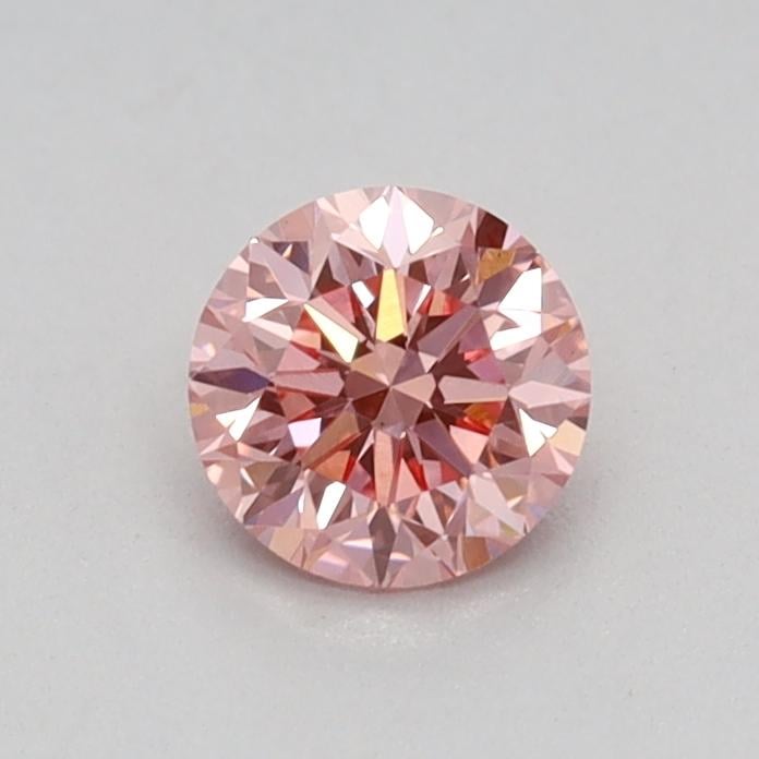 0.33 Ct. Fancy Vivid Pink Round Lab Grown Diamond