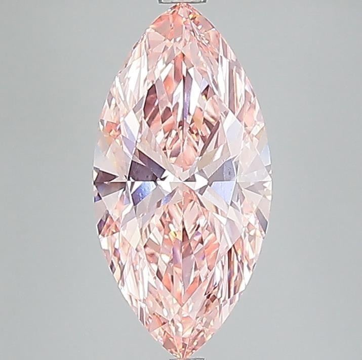 10.11 Ct. Fancy Vivid Pink Marquise Lab Grown Diamond