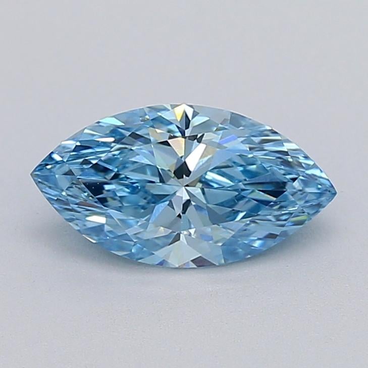 1.08 Ct. Fancy Vivid  Blue Marquise Lab Grown Diamond