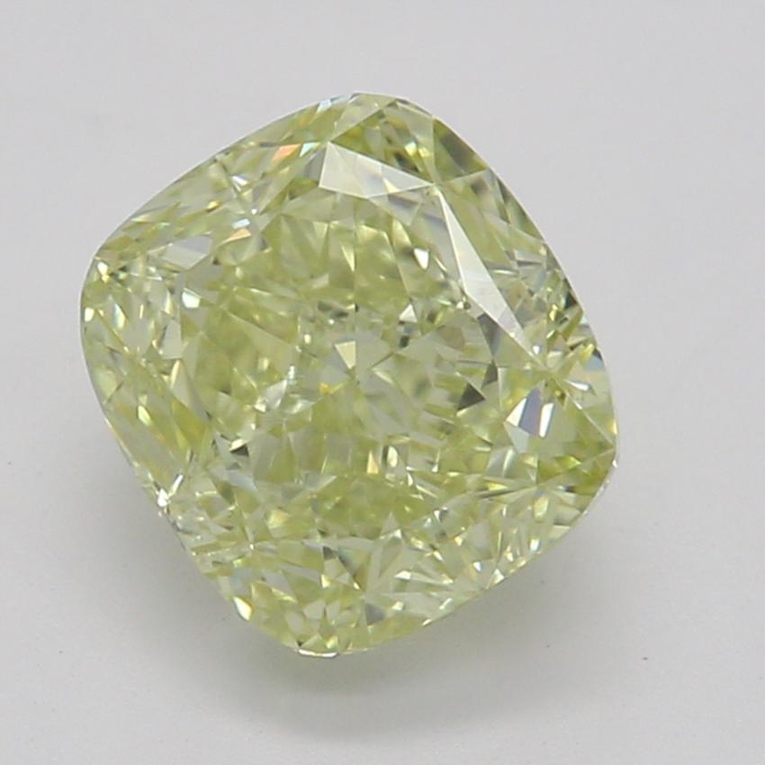 1.02 Ct. Fancy Light Greenish Yellow Cushion Diamond