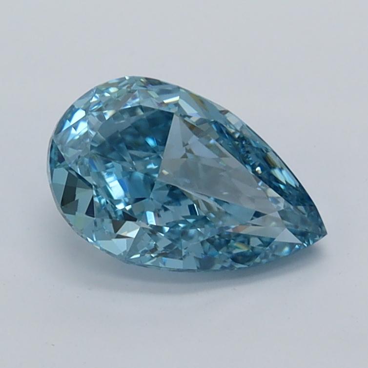 1.02 Ct. Fancy Vivid  Blue Pear Lab Grown Diamond