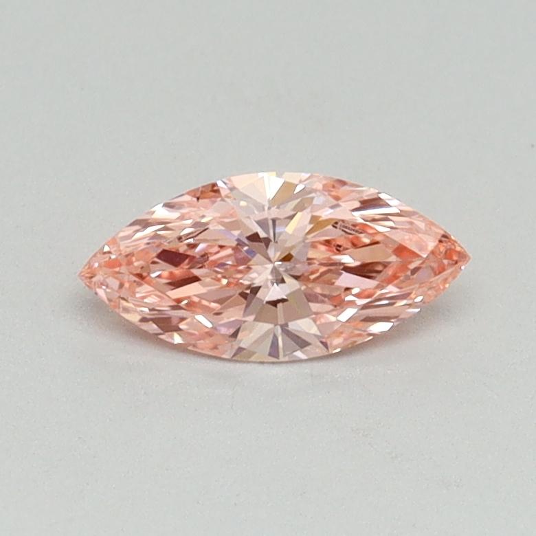 0.35 Ct. Fancy Vivid Pink Marquise Lab Grown Diamond