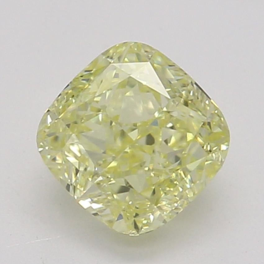 0.54 Ct. Fancy Intense Yellow Cushion Diamond