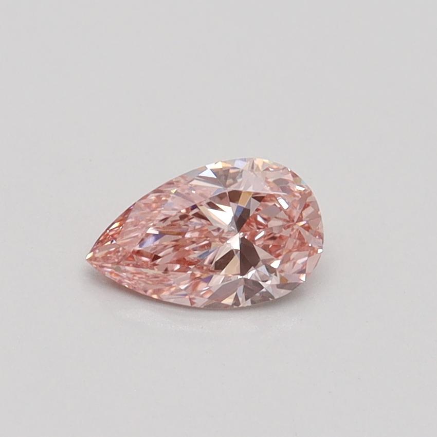 0.42 Ct. Fancy Intense Pink Pear Lab Grown Diamond