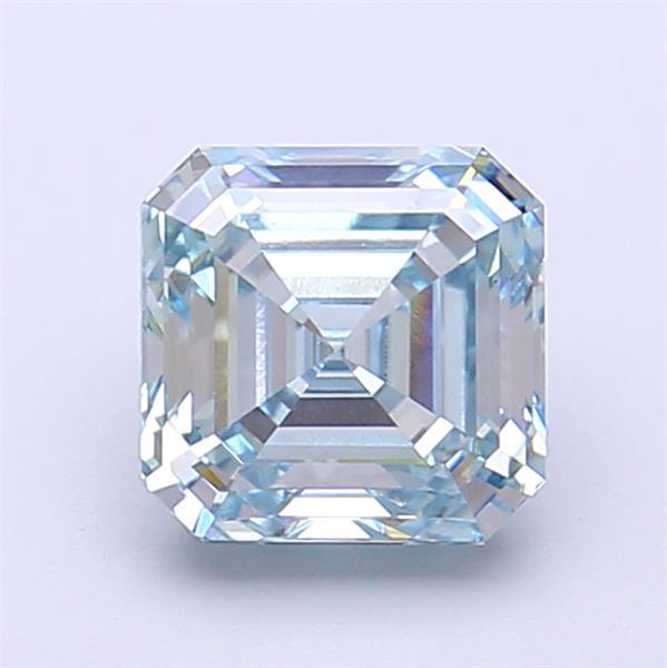 1.76 Ct. Fancy Intense  Blue Asscher Lab Grown Diamond
