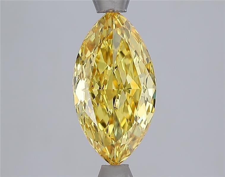 2.01 Ct. Fancy Vivid Yellow Yellow Marquise Lab Grown Diamond