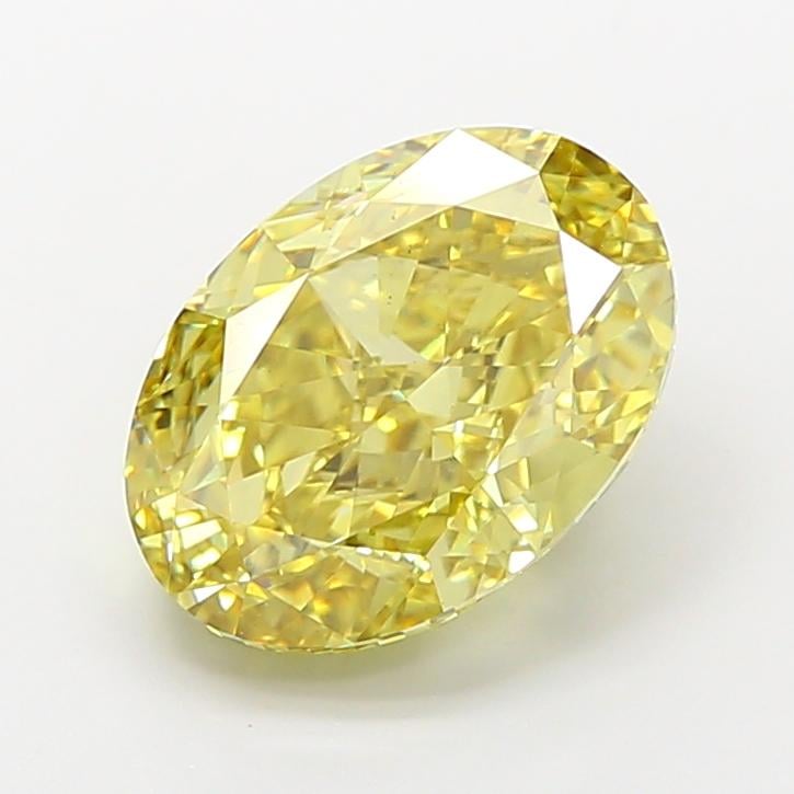6.02 Ct. Fancy Yellow Oval Lab Grown Diamond