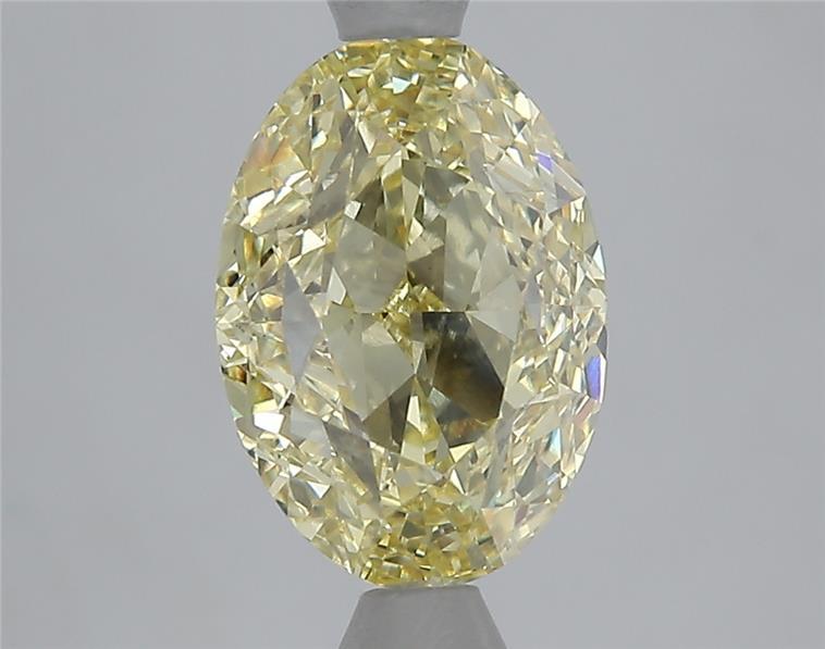 3.02 Ct. Fancy Yellow Oval Lab Grown Diamond