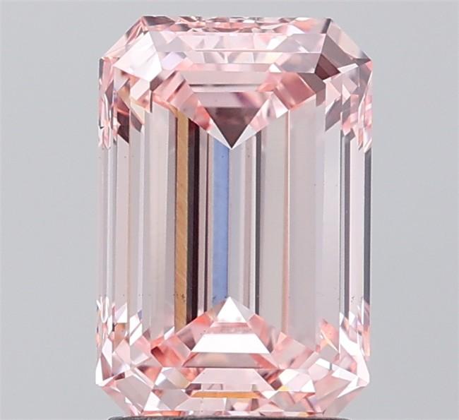 2.50 Ct. Fancy Intense Pink Emerald Lab Grown Diamond