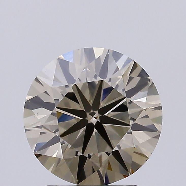 2.01 Ct. Fancy Greyish Yellow Round Lab Grown Diamond
