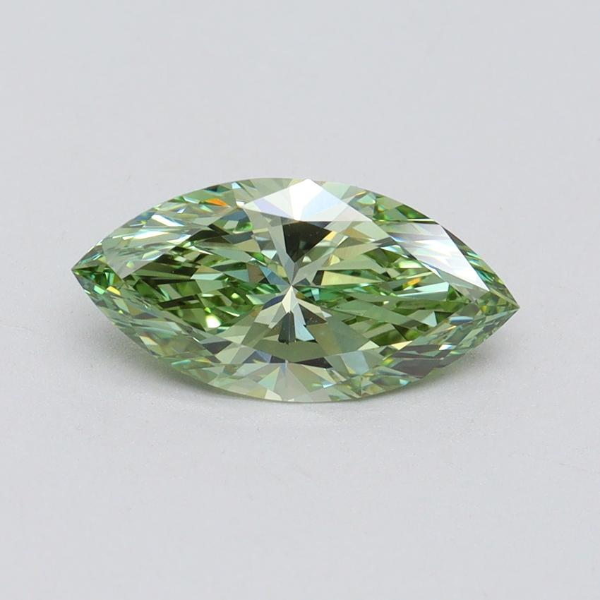1.50 Ct. Fancy Vivid Green Marquise Lab Grown Diamond