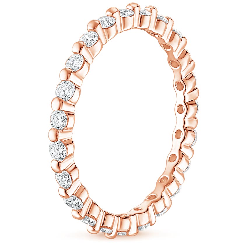 14K Rose Gold Marseille Eternity Diamond Ring (2/3 ct. tw.), large side view